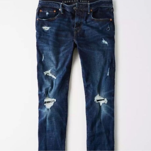 Men's American Eagle Next Level Air-Flex Athletic Jeans Size 28 x 32 - Picture 2 of 6